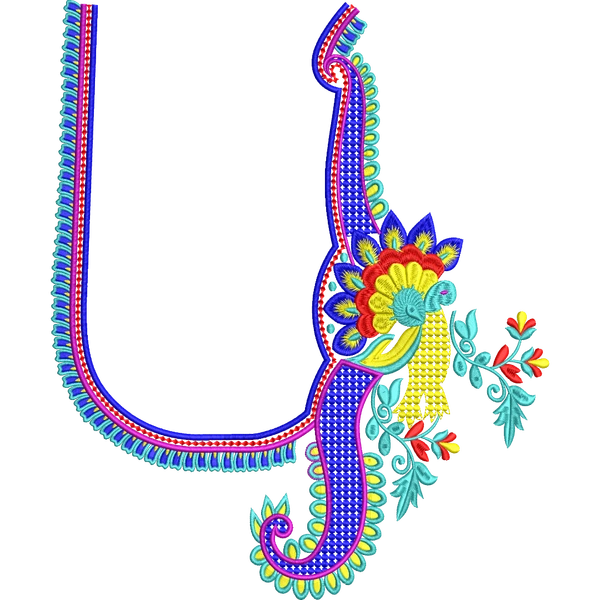 Blouse Design No :MSM - 528 - Full Sleeve, U Shape