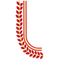 Blouse Design No :MSM - 535 - Simple Border, U Shape