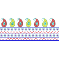 Blouse Design No :MSM - 540 , Mango Design, Peacock - Simple Border, U Shape