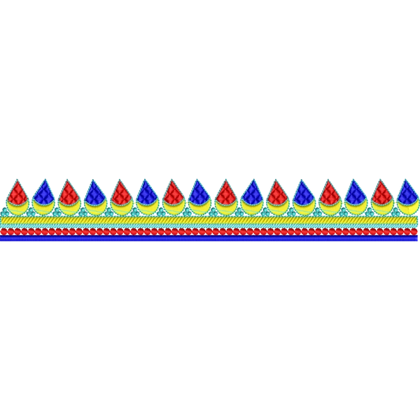 Blouse Design No :MSM - 548 - Simple Border, U Shape