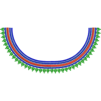 Blouse Design No :MSM - 554 - Simple Border, Boat Neck