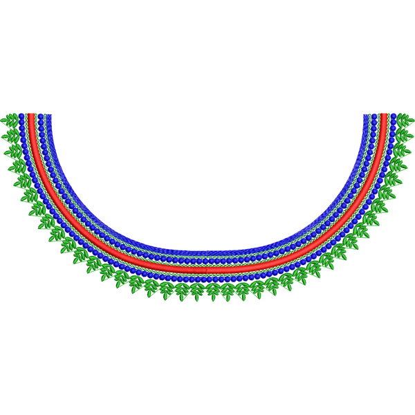 Blouse Design No :MSM - 554 - Simple Border, Boat Neck