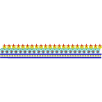 Blouse Design No :MSM - 560 - Border With Butta, U Shape