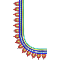 Blouse Design No :MSM - 562 - Simple Border, U Shape