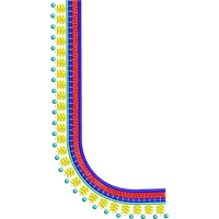 Blouse Design No :MSM - 563 - U Shape, Border With Butta