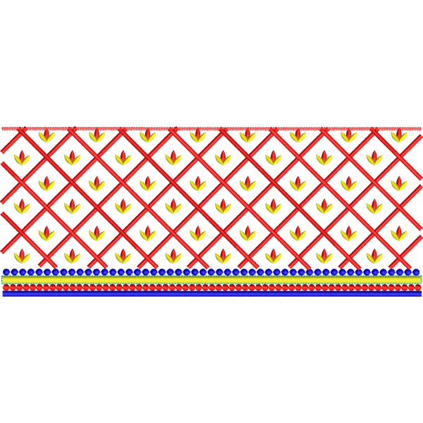 Blouse Design No :MSM - 570 , Elephant - U Shape, Simple Border