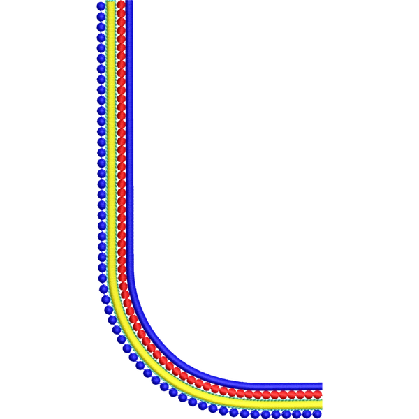 Blouse Design No :MSM - 570 , Elephant - U Shape, Simple Border