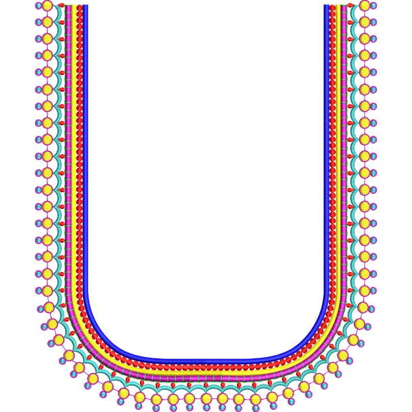 Blouse Design No :MSM - 580 - Full Sleeve, U Shape