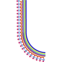 Blouse Design No :MSM - 580 - Full Sleeve, U Shape
