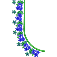 Blouse Design No :MSM - 581 - Pot Neck, Simple Border