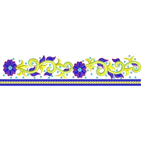 Blouse Design No :MSM - 587 - Simple Border, U Shape