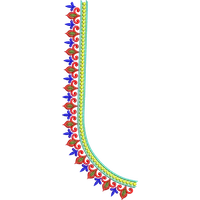 Blouse Design No :MSM - 596 - Full Sleeve, U Shape