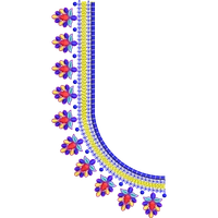 Blouse Design No :MSM - 604 - U Shape, Simple Border