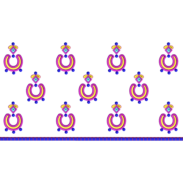 Blouse Design No :MSM - 604 - Butta, U Shape