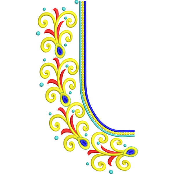 Blouse Design No :MSM - 605 - Full Sleeve, U Shape