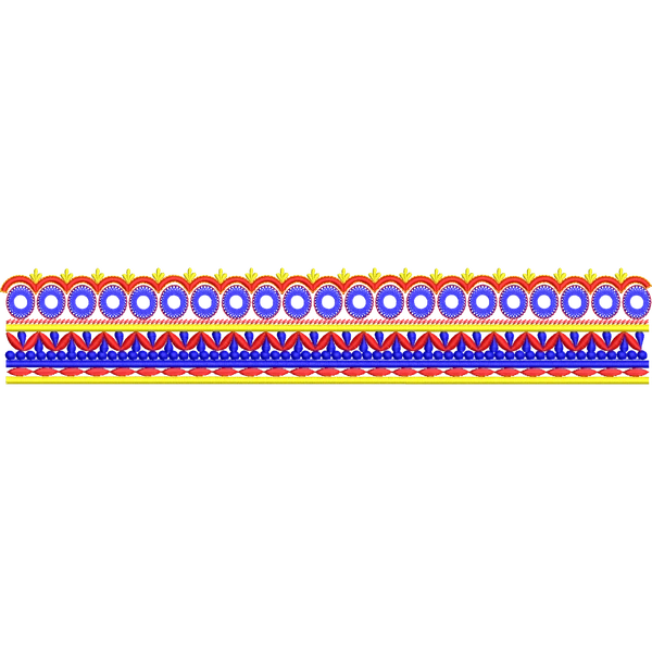 Blouse Design No :MSM - 612 - Simple Border, U Shape