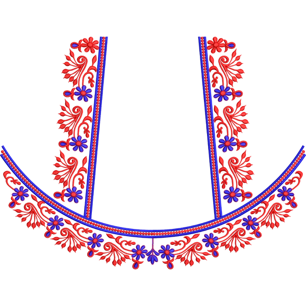 Blouse Design No :MSM - 614 - Simple Border