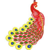 Blouse Design No :MSM - 615 , Peacock - Butta, U Shape