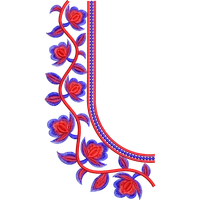 Blouse Design No :MSM - 616 - Simple Border, U Shape