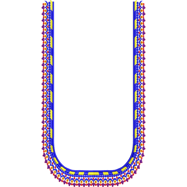 Blouse Design No :MSM - 619 - Full Sleeve, U Shape