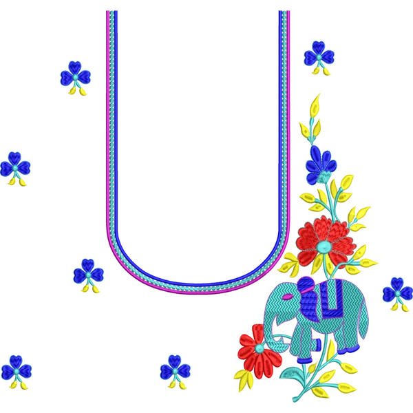 Blouse Design No :MSM - 620 - Full Sleeve, U Shape