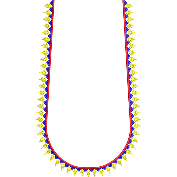 Blouse Design No :MSM - 623 - Simple Border, U Shape