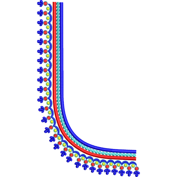 Blouse Design No :MSM - 630 - Simple Border