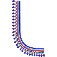 Blouse Design No :MSM - 630 - Simple Border