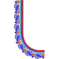 Blouse Design No :MSM - 639 - Simple Border, Square Shape