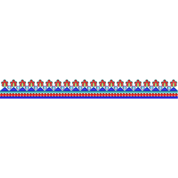 Blouse Design No :MSM - 649 - Simple Border, Pot Neck