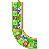 Blouse Design No :MSM - 650 - Simple Border, U Shape