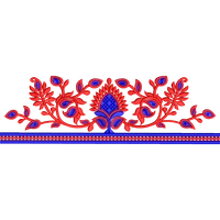 Blouse Design No :MSM - 653 - Simple Border, U Shape