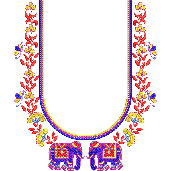 Blouse Design No :MSM - 657 - Full Sleeve, U Shape