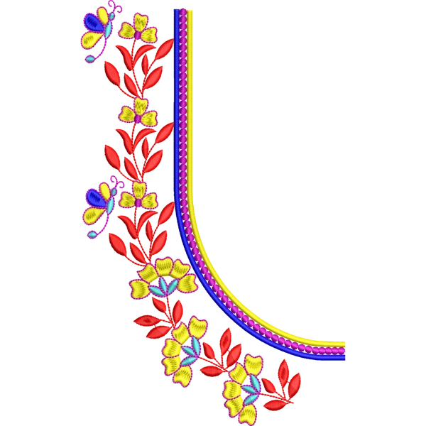 Blouse Design No :MSM - 657 - Full Sleeve, U Shape