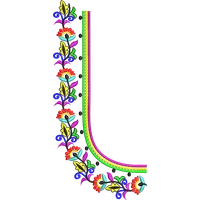 Blouse Design No :MSM - 663 - Simple Border, U Shape