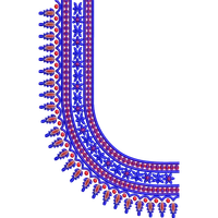 Blouse Design No :MSM - 664 - Simple Border, U Shape