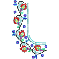 Blouse Design No :MSM - 677 - Simple Border, U Shape