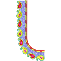 Blouse Design No :MSM - 682 - Simple Border, U Shape