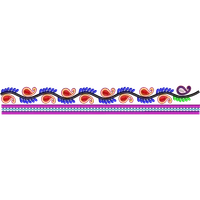 Blouse Design No :MSM - 683 - Simple Border, U Shape