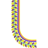 Blouse Design No :MSM - 686 - Simple Border, U Shape
