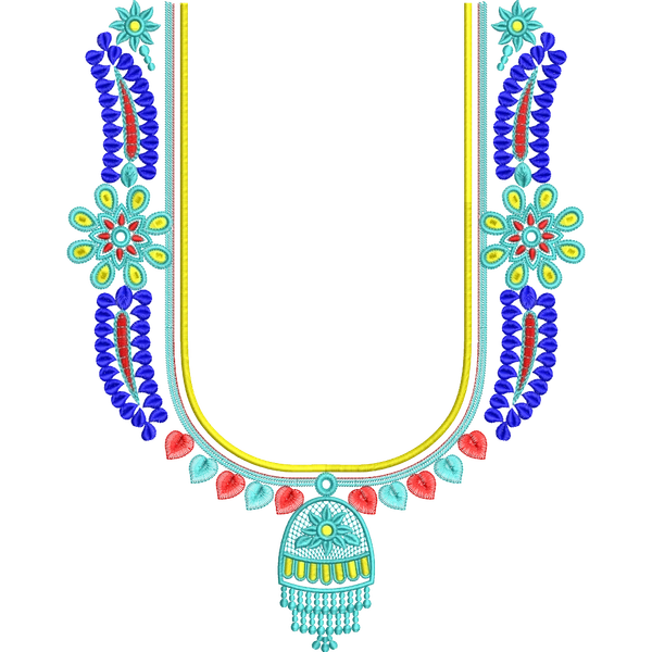 Blouse Design No :MSM - 687 - Full Sleeve, U Shape