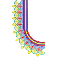 Blouse Design No :MSM - 697 - Simple Border, U Shape