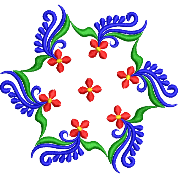 Blouse Design No :MSM - 700 - Border With Butta, U Shape