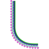 Blouse Design No :MSM - 705 - Simple Border, U Shape