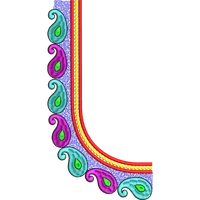 Blouse Design No :MSM - 710 - Simple Border, U Shape