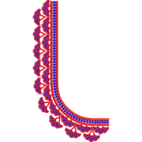 Blouse Design No :MSM - 741 - Simple Border, U Shape