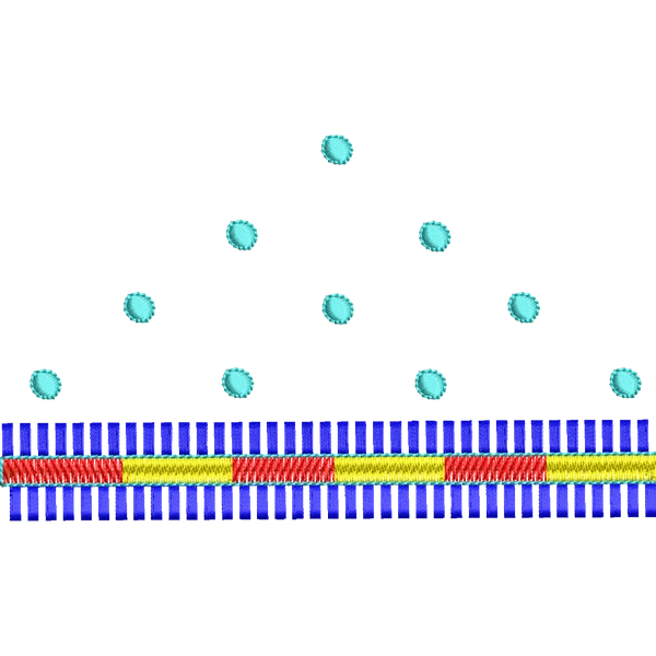 Blouse Design No :MSM - 749 - Border With Butta, U Shape