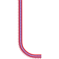 Blouse Design No :MSM - 764 - Simple Border, U Shape