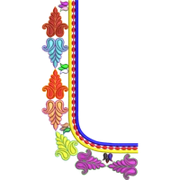 Blouse Design No :MSM - 772 - Simple Border, U Shape