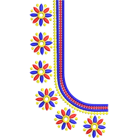 Blouse Design No :MSM - 784 - Simple Border, U Shape